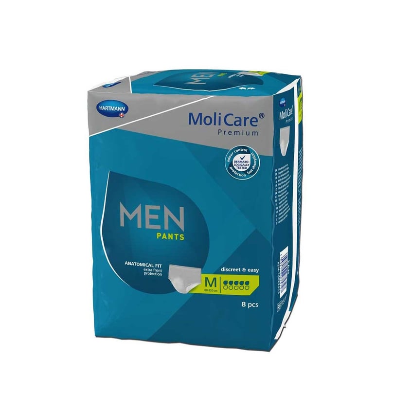 MoliCare Premium Men Pants Men's Underwear Medium (P: 80-120cm) 7 pcs 8pcs REF:915827 Hartmann